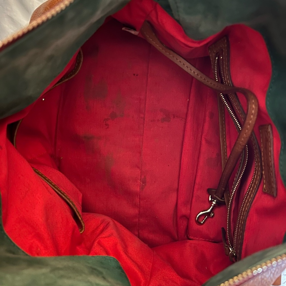 Dooney & Bourke Brown Leather Bag with Gold Accents - Picture 2 of 5